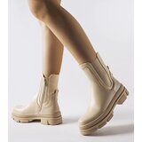 Gemre Beige boots with a chunky sole Torina | Shoptok.si