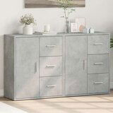  Komode 2 kom beton sive 60 x 31 x 70 cm od konstruiranog drva | shoptok.hr