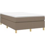  Box spring postelja z vzmetnico taupe 120x200 cm blago, (20726552) | Shoptok.si