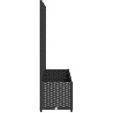  Vrtna žardinjera s rešetkom crna 120x40x136 cm PP | shoptok.hr