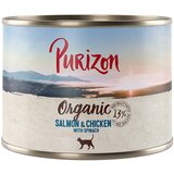 Purizon Organic 6 x 200 g - Losos in piščanec s špinačo Cene
