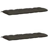  Jastučići za klupe VIANEN 2 kom. 100% poliester Antracit - Antracit 170 x 60 x 12 cm | shoptok.hr