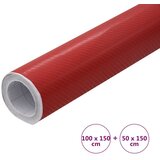 Folije za automobil 2 kom 4D crvene 100 x 150 cm + 50 x 150 cm | shoptok.hr