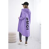 Kesi Cardigan with oversize print in purple color | shoptok.hr