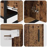  Set namještaja za kupaonicu 3 kom. Staro drvo Konstruirano drvo | shoptok.hr