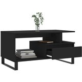 Stolić za kavu crni 90 x 49 x 45 cm od konstruiranog drva | shoptok.hr