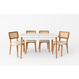 Hanah home trpezarijski set natura, braon-beli | Eponuda.com
