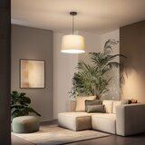  Brilagi - LED luster na sajli CERIA 1xE27/40W/230V prečnika 45 cm, bež | Eponuda.com