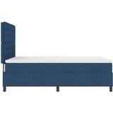  Postelja z box springom in vzmetnico modra 140x190 cm tkanina, (22081173) | Shoptok.si