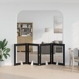  Vrata za pse s postoljem 4 pcs Crni hrast 80 x 100 cm | Eponuda.com