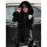DStreet Kurtka damska FURRWINT z futerkiem czarna | Shoptok.si