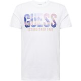 Guess Majica 'CITY OF PALMS' ljubičasto plava / rosé / bijela Cijene