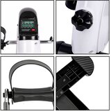 Mini sobni bicikl sa LCD zaslonom - bijeli | Shoptok.si