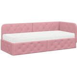  Kutni okvir kreveta Ružičasta 80 x 200 cm Baršun | shoptok.hr
