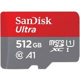 Sandisk SDXC MICRO 512GB ULTRA, 150MB/s, UHS-I, C10, A1, adapter SDSQUAC-512G-GN6MA Cene