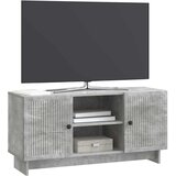 TV ormar 102 x 34,5 x 50 cm Betonska siva Konstruirano drvo | shoptok.hr