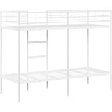 vidaXL Dvoposteljna postelja brez ležišča Bela 75x190 cm Jeklo | Shoptok.si