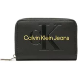 Calvin Klein Jeans Denarnice SCULPTED MED ZIP AROUND MONO K60K607229 Črna