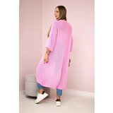 Kesi Włoski Sweater long cardigan light pink | shoptok.hr