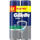 Gillette Gel za brijanje Series soothing 2x200ml | ePonuda.com