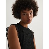 Reserved - Bluza s čipkom - crno | shoptok.hr