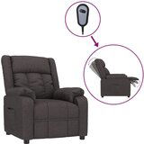 vidaXL Električni naslanjač temno rjavo blago, (20926752) | Shoptok.si