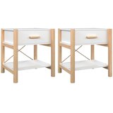  Noćni ormarići 2 kom bijeli 42x38x45 cm od konstruiranog drva | shoptok.hr