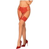 Obsessive - čipkasti podvez (rdeč) - L/XL | Shoptok.si