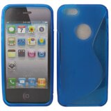  S silikonski ovitek apple iphone 5, 5S moder Cene