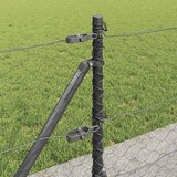  Heksagonalna ograda s betonskom osnovom 10 x 0,6 m Siva Mreža | shoptok.hr