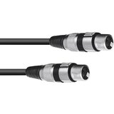 Omnitronic 3022075C XLR adapterski kabel [1x XLR vtičnica 3-polna - 1x XLR vtičnica 3-polna] 0.15 m črna, (20470250) | Shoptok.si