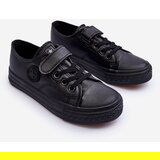 EVENTO PE1 Kids Leather Lace-up Sneakers Black Delmara | Eponuda.ba