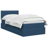  Krevet s madracem i skladištem Plava 90 x 200 cm Baršun - Plava 90 x 200 cm Dizajn linija | shoptok.hr