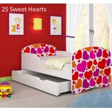 Dječji krevet ACMA s motivom + ladica 180x80 cm 25 Sweet hearts | shoptok.hr