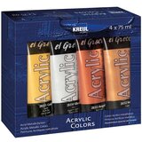  Kovinske akrilne barve El Greco - Kreul / komplet 4 x 75 ml (kremaste) Cene