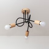  plafonski luster oxford 3xE27/15W/230V borovina/crna | Eponuda.com