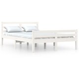 Furnova Posteljni okvir bel iz trdnega lesa 150x200 cm, (21935148) | Shoptok.si