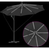  Senčnik Antracit 294 x 294 x 248 cm Poliester in aluminij, (5000187725) | Shoptok.si