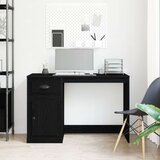  Stol s pohranom Crni hrast 50x115x75 cm Obrađeno drvo | shoptok.hr