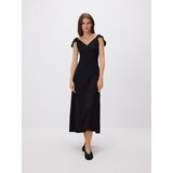 Reserved Midi haljina s volanima - crno | shoptok.hr