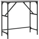 Maison Chic konzolna miza - miza ob steni siva sonoma 75x32x75 cm inženirski les, (21786115) u