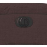 vidaXL Električni naslanjač temno rjavo blago | Shoptok.si