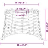  Sjenilo za stropnu svjetiljku bijelo Ø20x15 cm od pruća | shoptok.hr