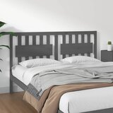  Uzglavlje za krevet sivo 165,5 x 4 x 100 cm od masivne borovine | shoptok.hr