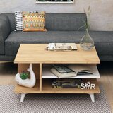 Woody Fashion Klub sto Skull 80x40x80cm Hrast-Beli