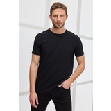 Altinyildiz classics Men's Black Slim Fit Slim Fit Crew Neck Short Sleeved Soft Touch Basic T-Shirt. | ePonuda.com