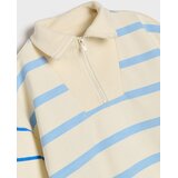 Sinsay Pamučna half-zip dukserica s prugama | shoptok.hr