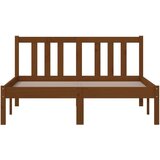  Posteljni okvir medeno rjav iz trdnega lesa 120x200 cm, (20645429) | Shoptok.si