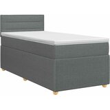  Boxspring krevet s madracem Tamnosiva 80 x 200 cm Tkanina 200 x 80 x 100.5 cm | Shoptok.si
