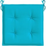  Jastuci za vrtne stolice 2 kom tirkizni 50x50x4 cm od tkanine | shoptok.hr